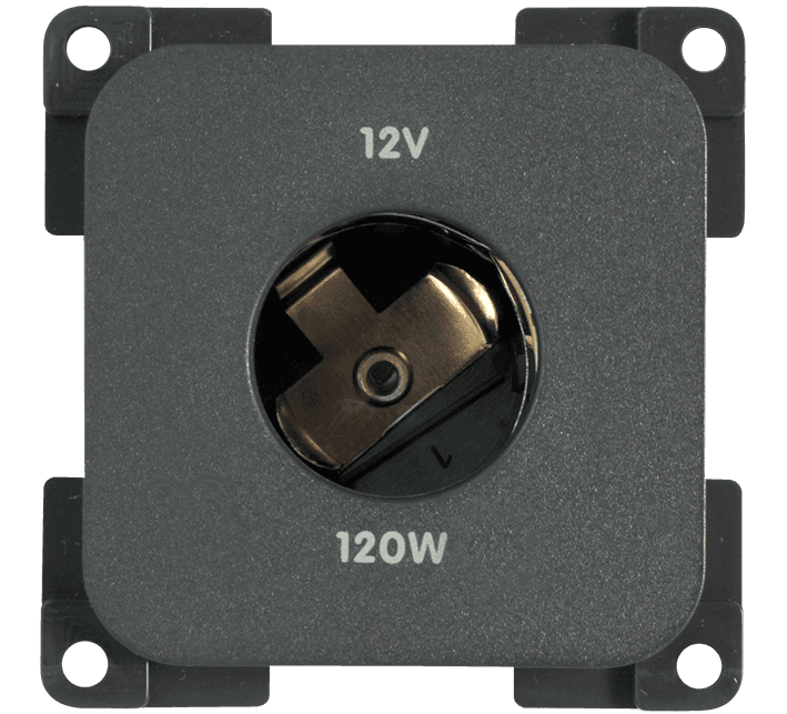 MP12A Presa 12V Auto Accendisigari Grigio Camper