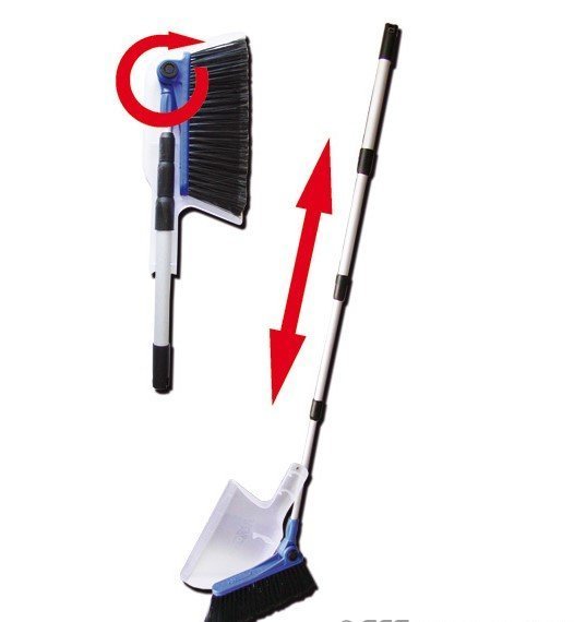 Scopa Telescopica c/ Paletta Accessori Camper Caravan Campeggio
