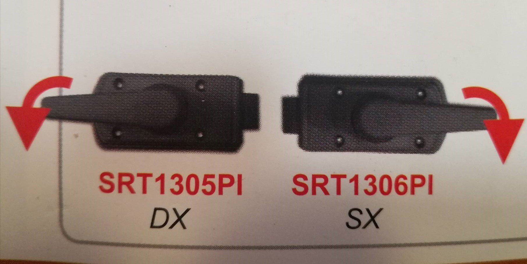 Meccanismo interno Maniglia destra per serratura Porta Cellula Camper Caravan