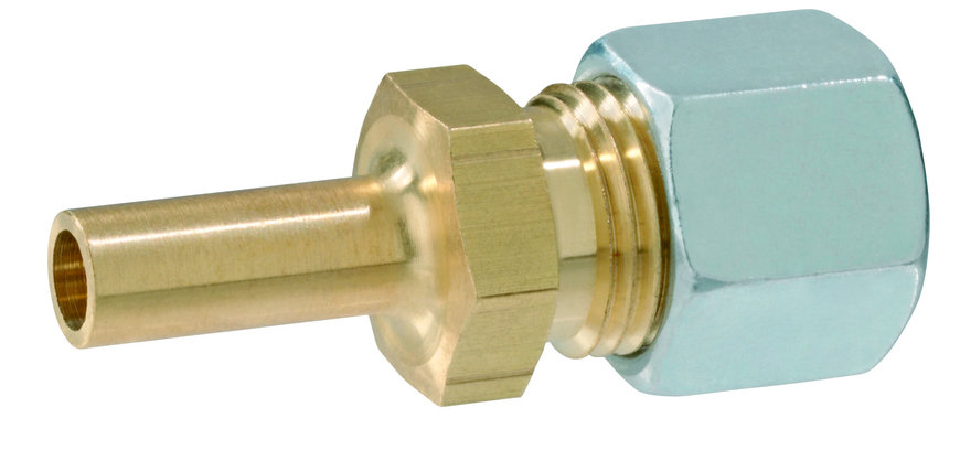 Raccordo Dritto 10 mm Tubo gas 8mm x Regolatore Camper Caravan