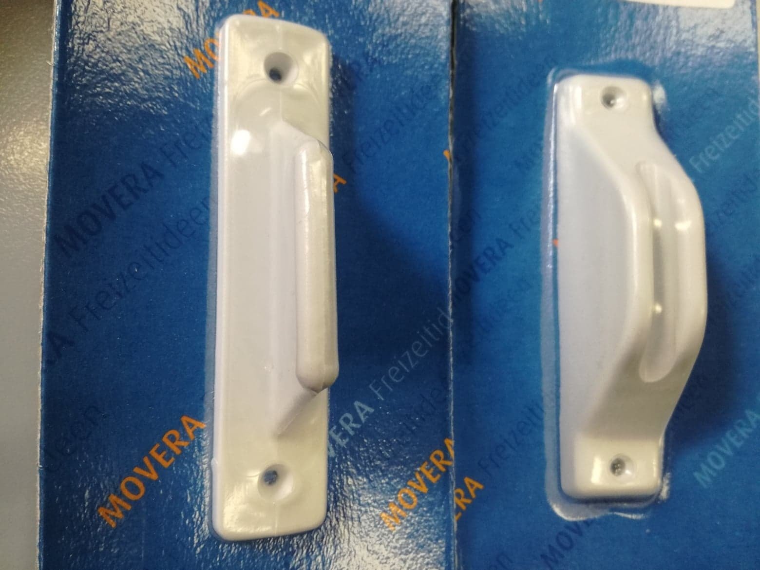 Kit Fermaporta esterno femmina e maschio bianco Camper Hymer Garage Gavone