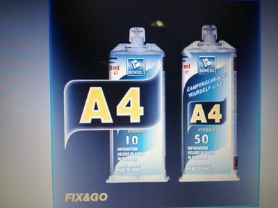 Adesivo Poliuretanico Bi-componente fix&go Plastica Sigillante Silicone