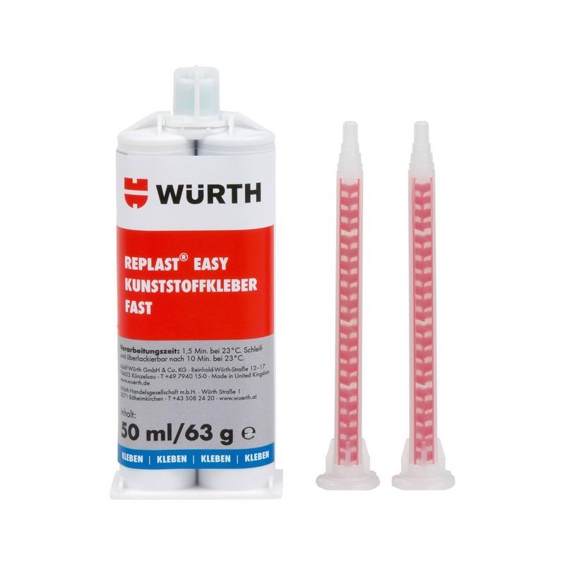 Kit riparazione plastiche REPLAST� Easy Adesivo 50ml Wurth
