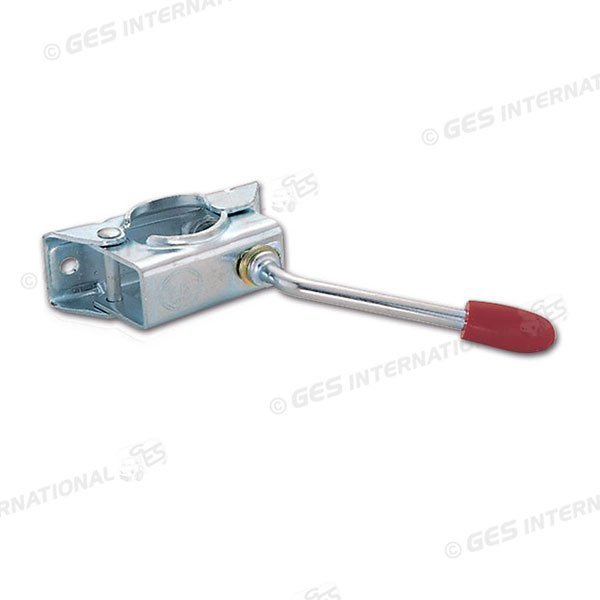 Supporto per Ruotino d'Appoggio fisso d.48 mm Maniglia Girevole Caravan Carrello