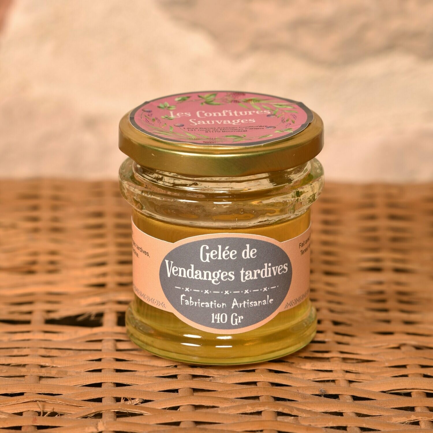 Gelée de vendanges tardives. 110gr
