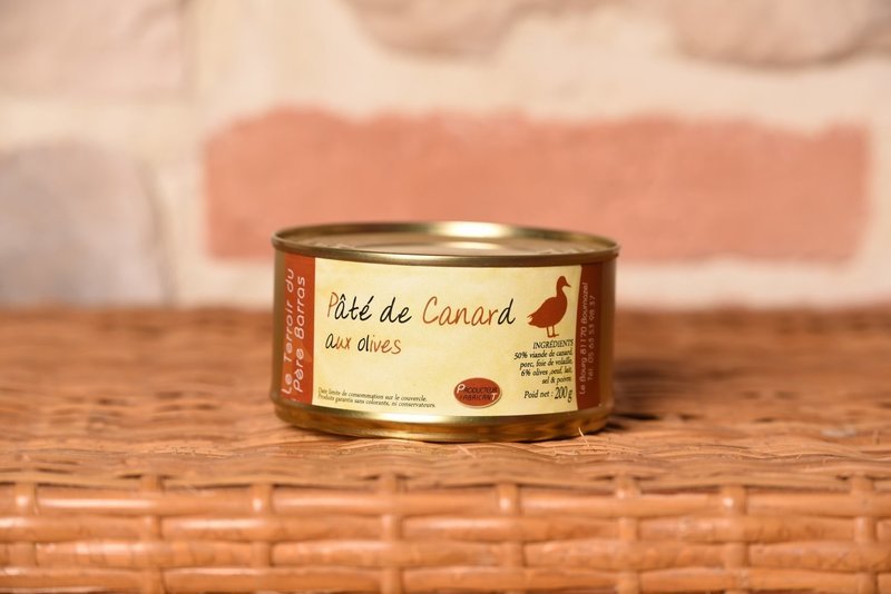 Pâté de canard aux olives. 190gr