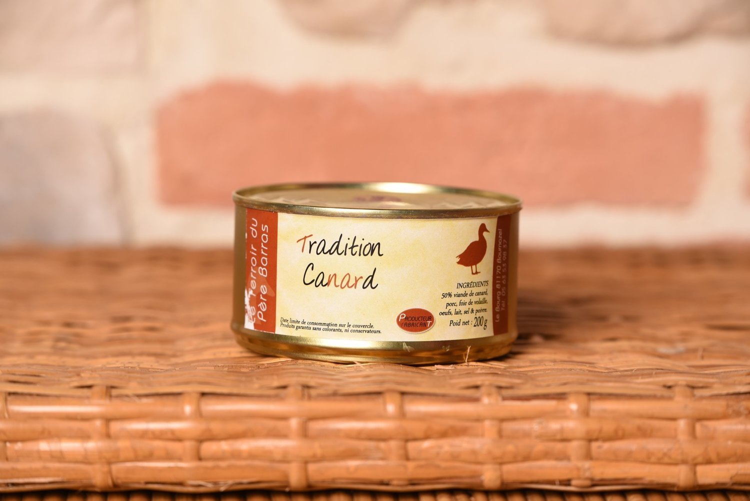 Pâté de canard Tradition. 190gr