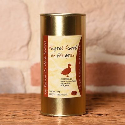 Magret fourré au foie gras. 550gr