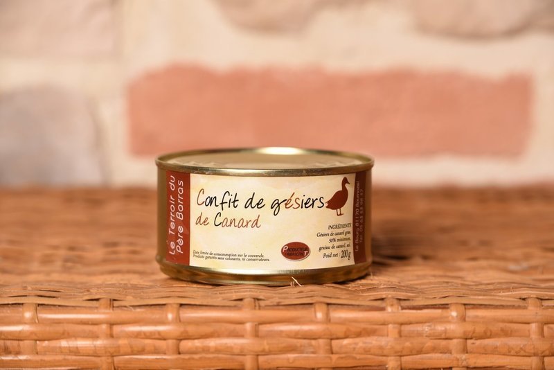 gésiers de canard confits. 200gr