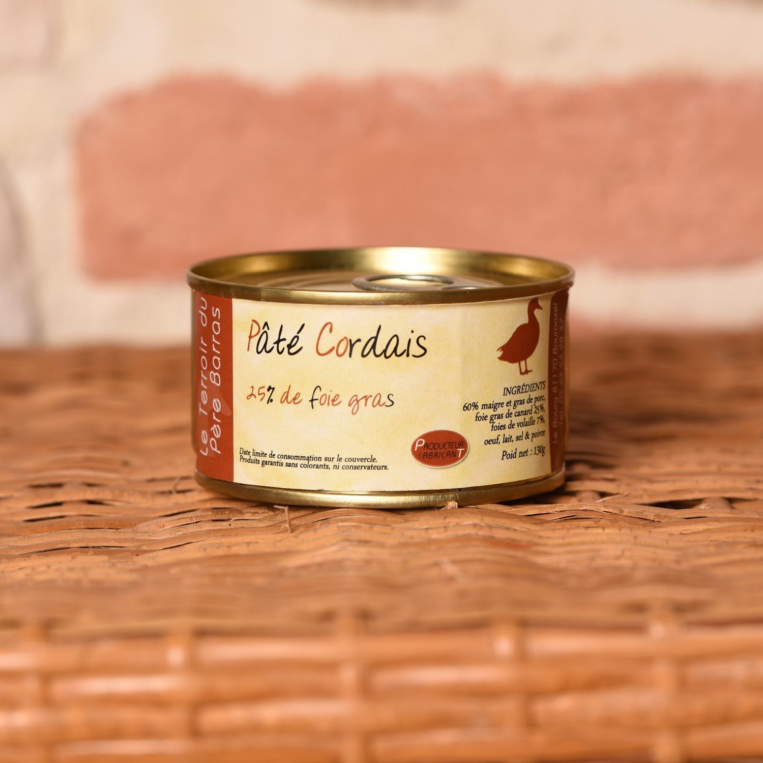 Pâté Cordais 130gr. Pâté Cordais 130gr.