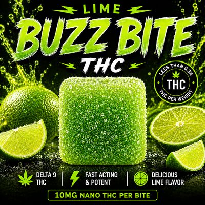 LIME BUZZ BITES  [10PK] (100MG)