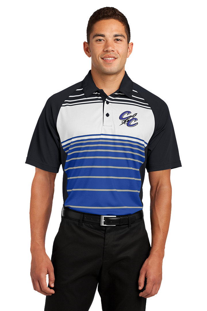 Sport-Tek Dry Zone Sublimated Stripe Polo