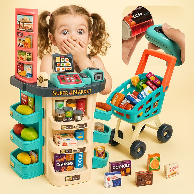 SKLEP MARKET - DUŻY SKLEP DLA DZIECI Z AKCESORIAMI