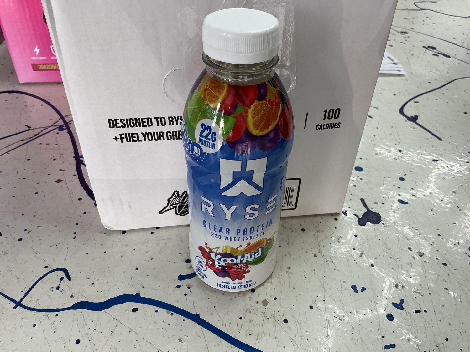 Ryse clear protein Whey Isolate kool-Aid tropical punch