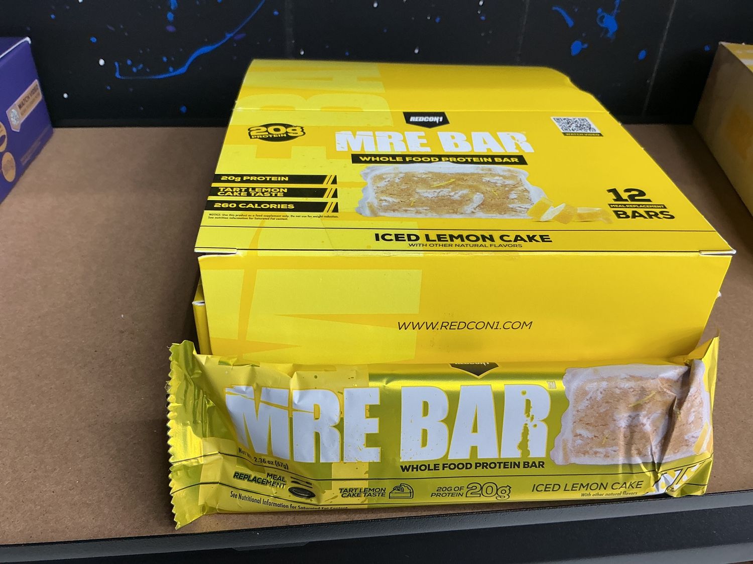 RedCon 1 MRE Protein Bar, iced lemon cake