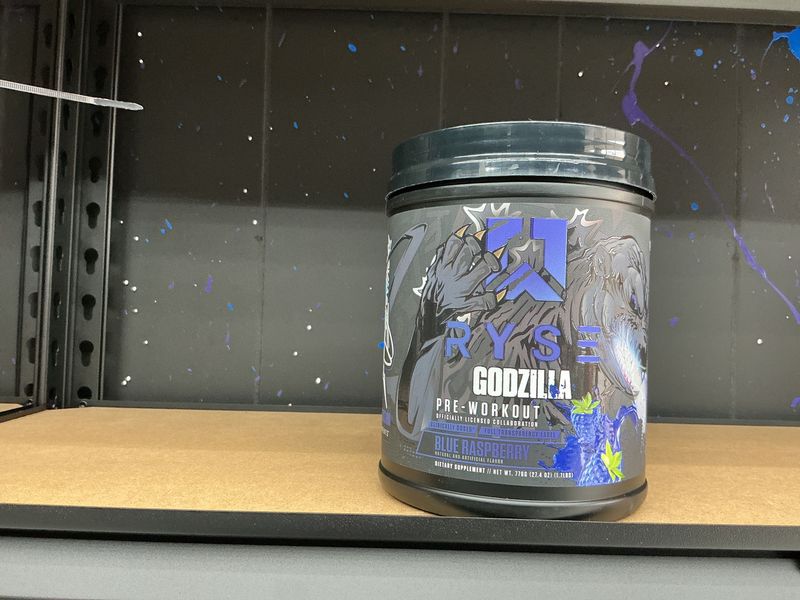 Ryse Godzilla pre-workout, blue raspberry