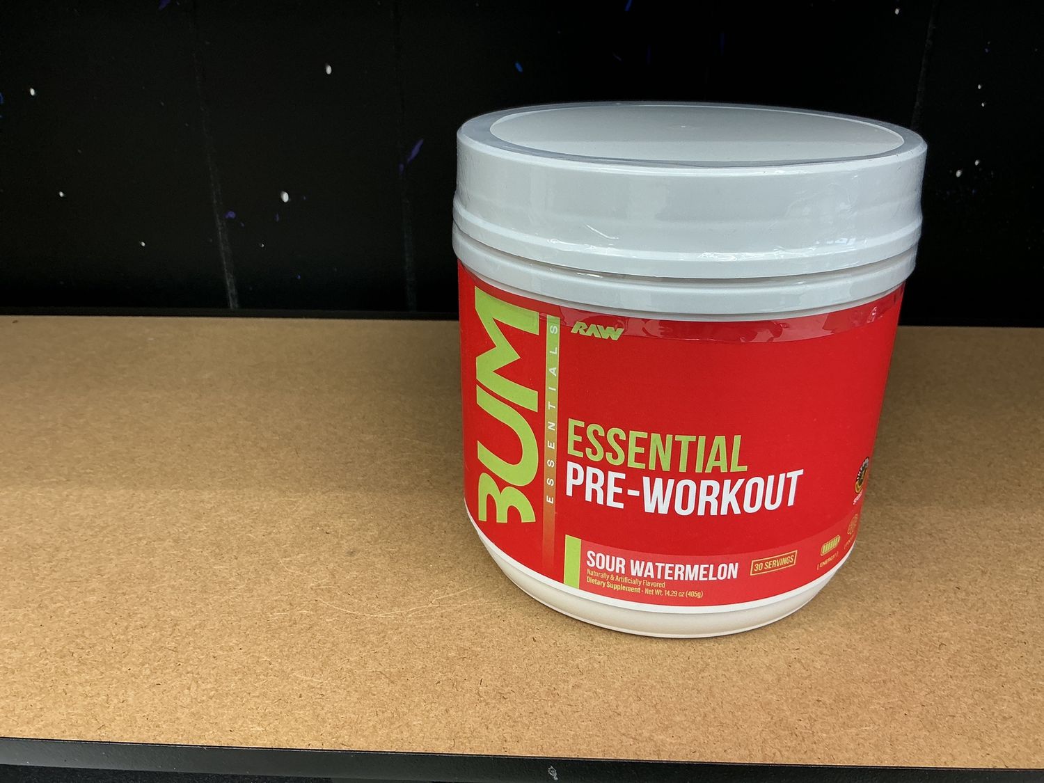 Raw essential pre-workout sour watermelon