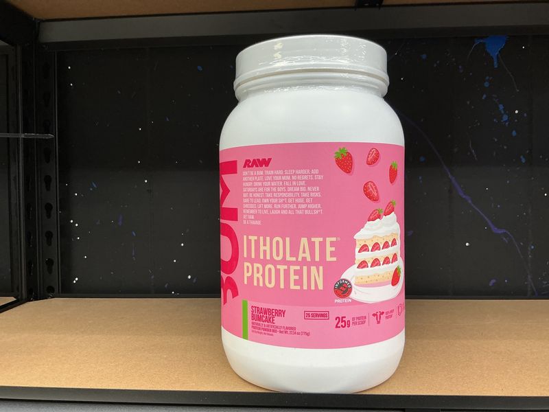 Raw CBUM Itholate protein, Strawberry BumCake