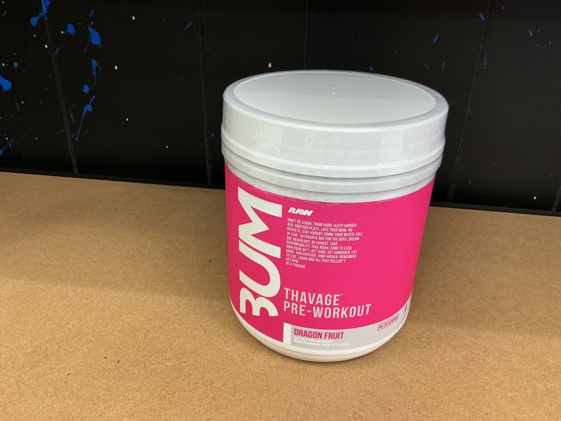 Raw CBum Thavage Pre workout Dragon fruit