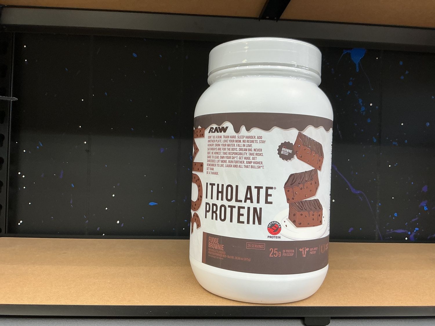 Raw CBUM Itholate protein, Fudge brownie