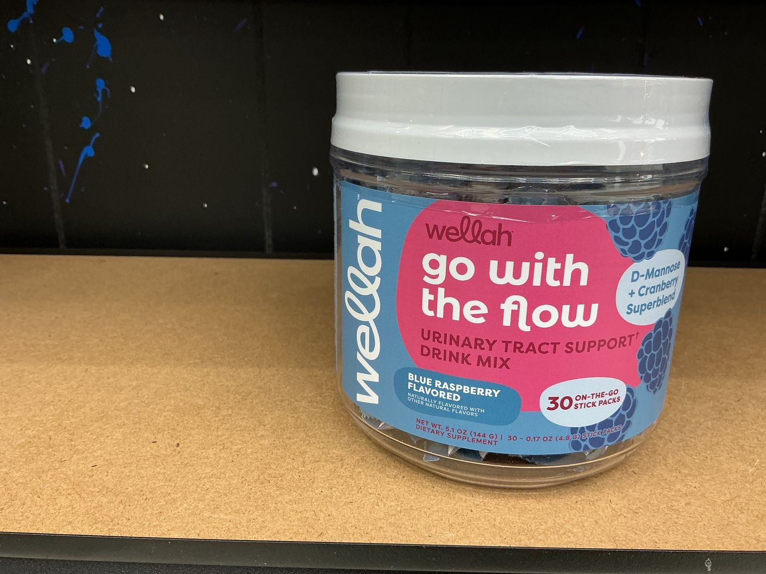 Wellah go with the flow  Blue raspberry