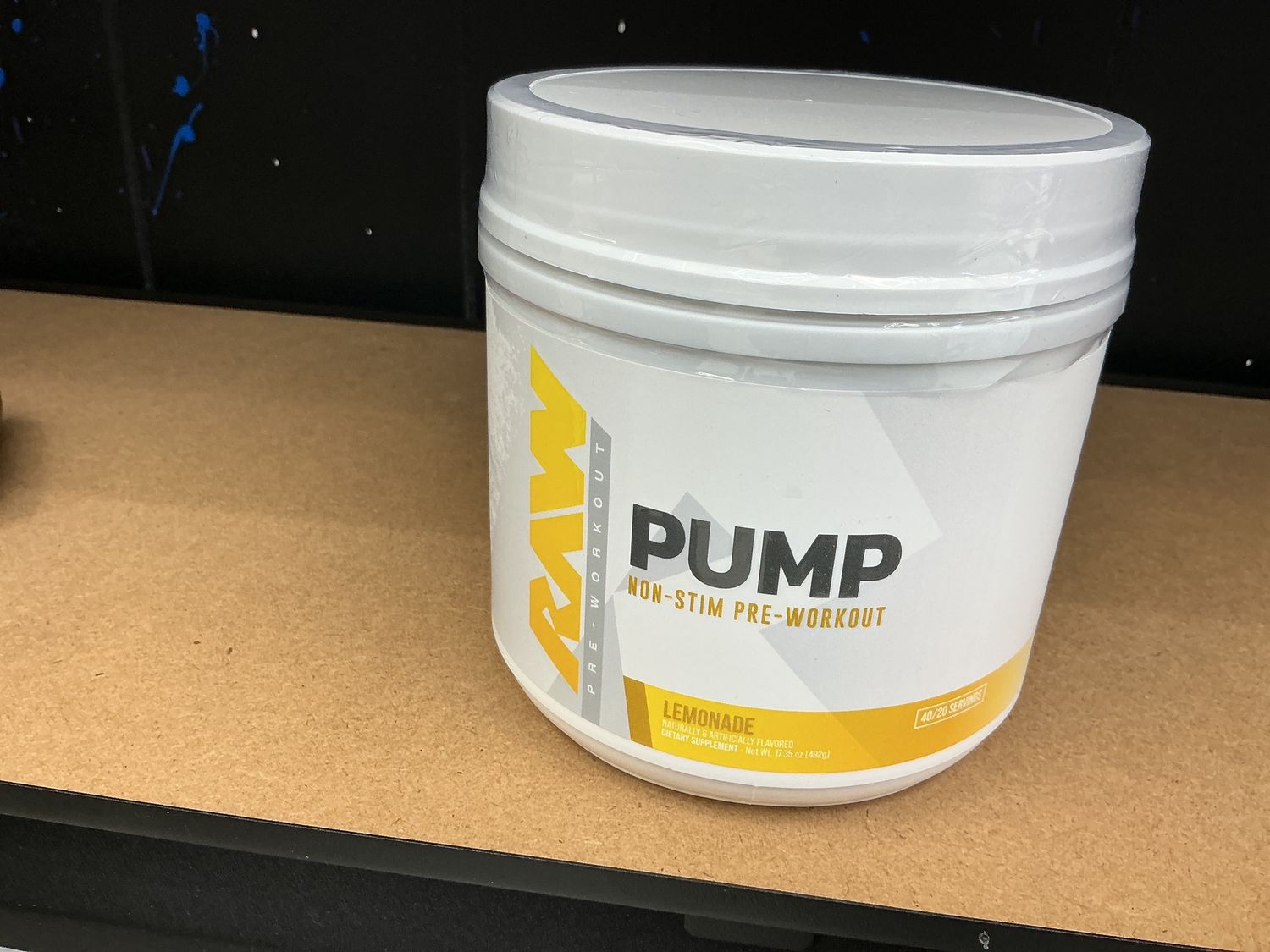 Raw pump non Stim pre workout,  Lemonade