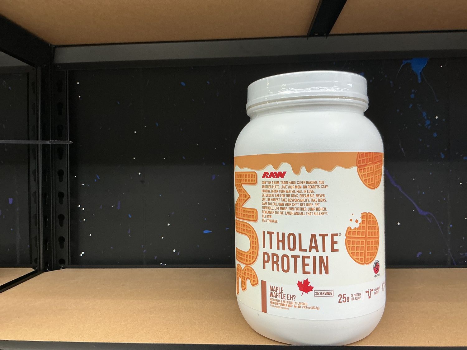 Raw CBUM Itholate protein, Maple waffle