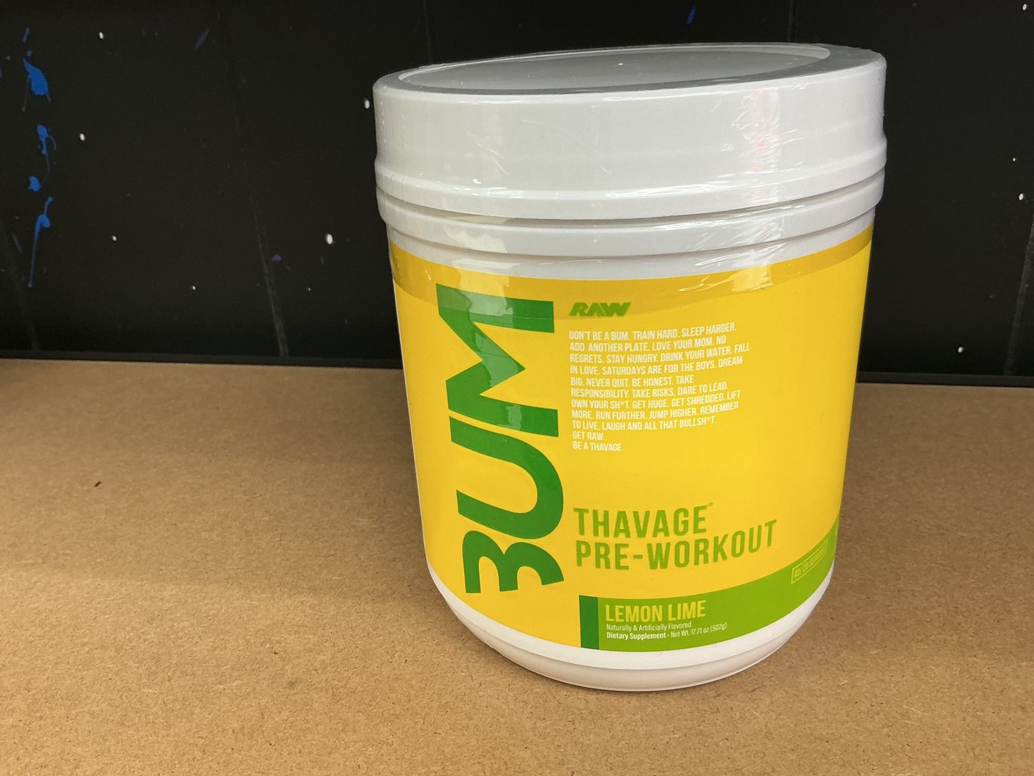 Raw CBum Thavage Pre lemon lime