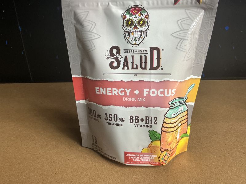 Salud energy and focus peach lemonade