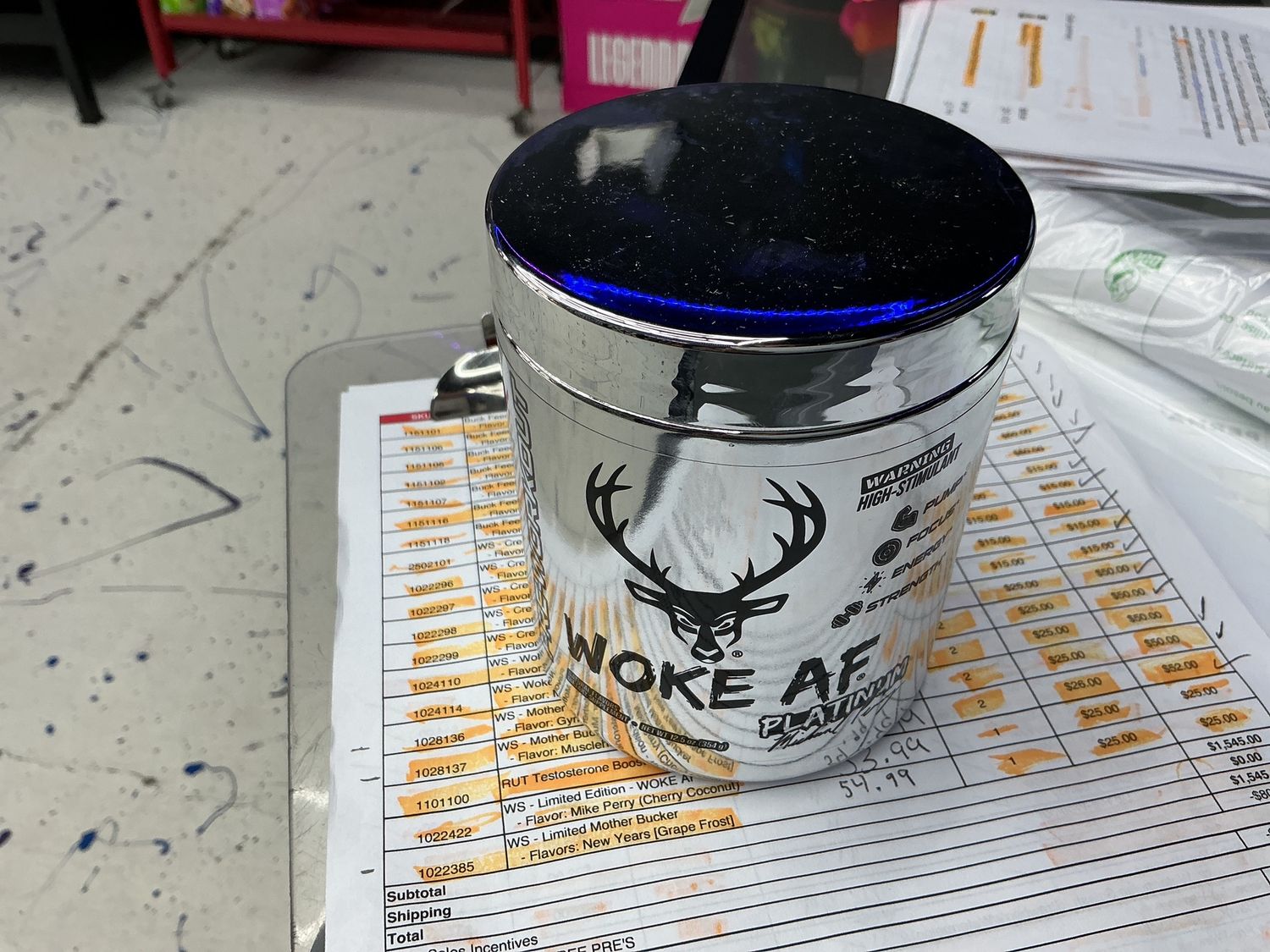 Bucked Up Woke AF Mike Perry Platinum