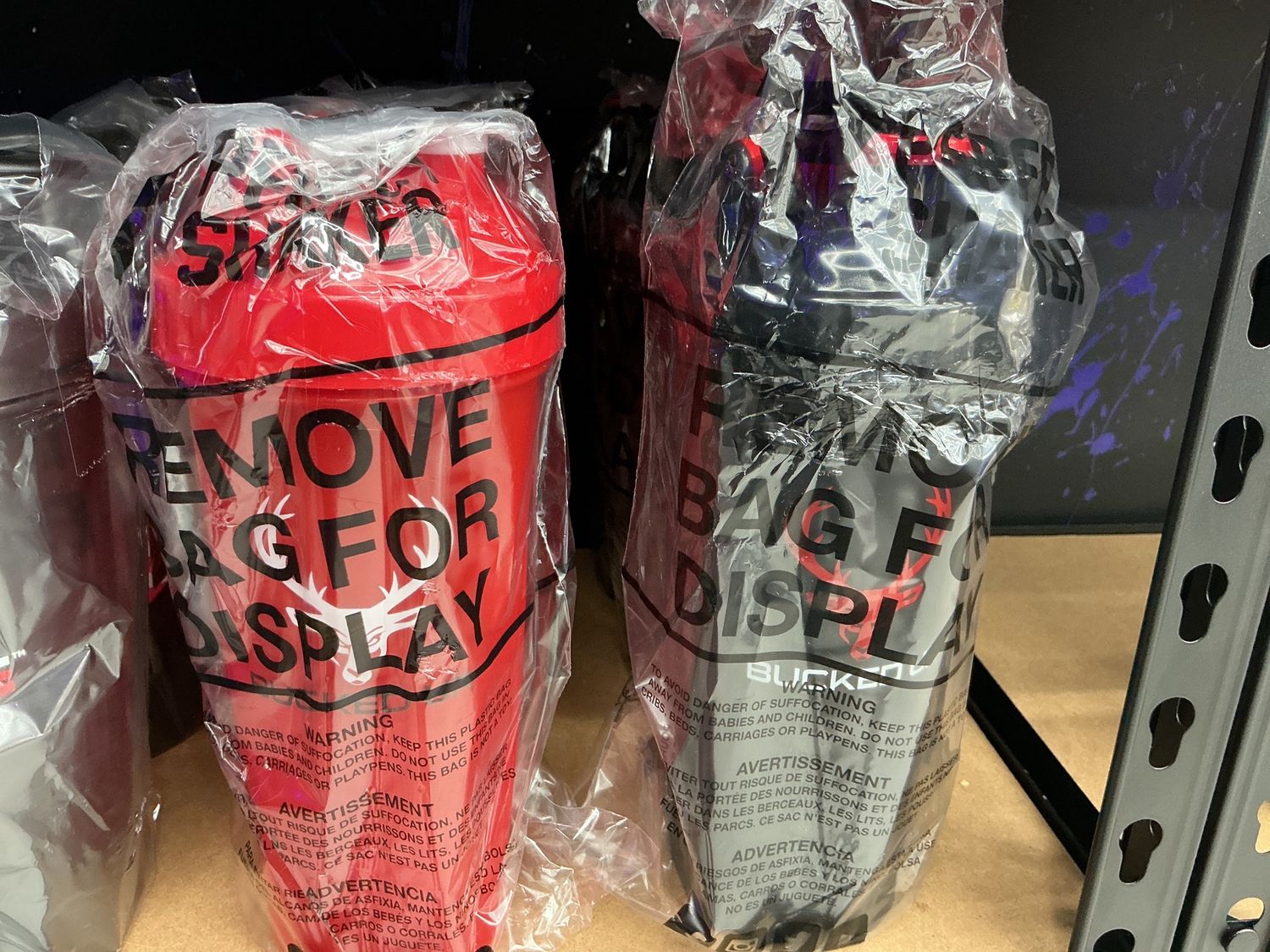 Bucked up shaker bottle