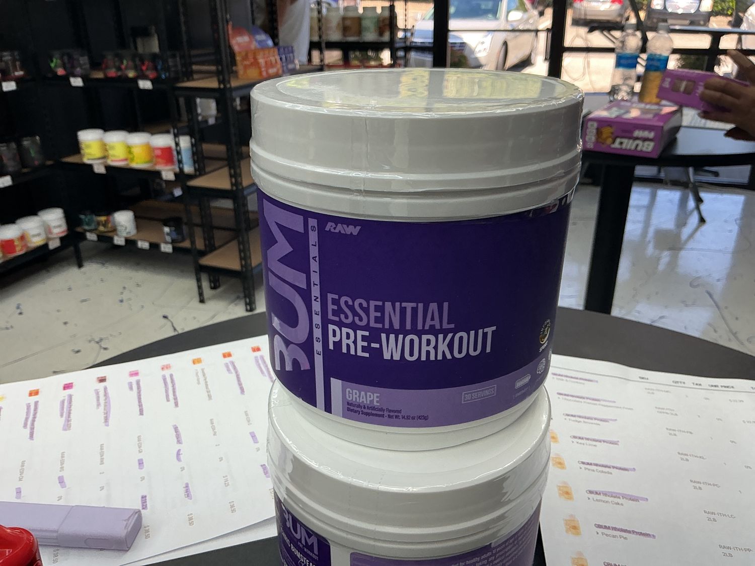 Raw CBUM Essential Pre Workout Grape