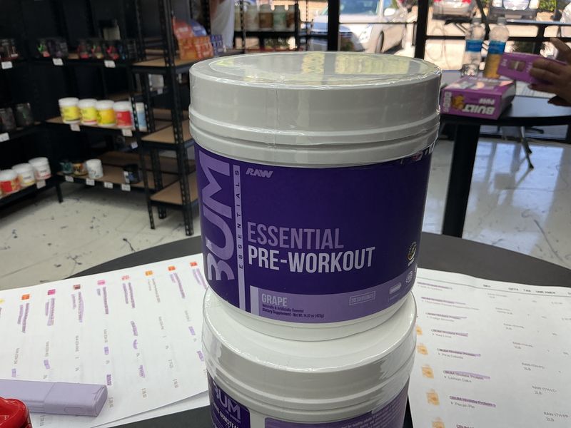 Raw CBUM Essential Pre Workout Grape