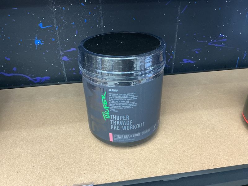 Raw CBUM Thuper Thavage Pre Workout Citrus Grapefruit