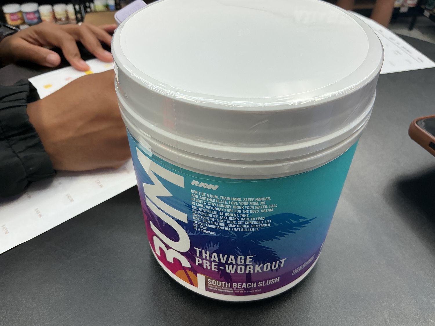 Raw CBUM THAVAGE Pre Workout South Beach Slush