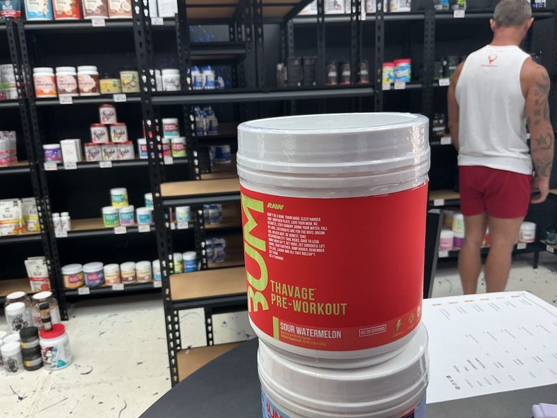 Raw CBUM THAVAGE Pre Workout Sour Watermelon