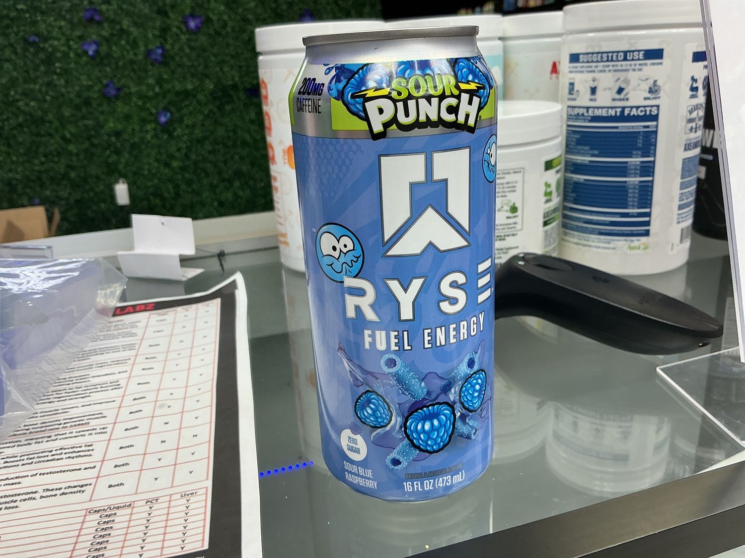 RYS RYSE FUEL 12/16oz - SOUR PUNCH BLUE RAZZ