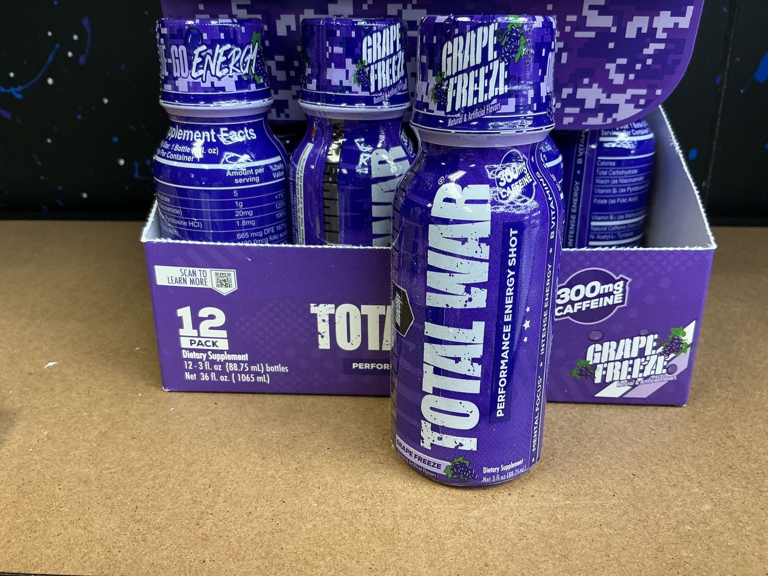 RedCon1 Total War Shot Energy, Grape Freeze