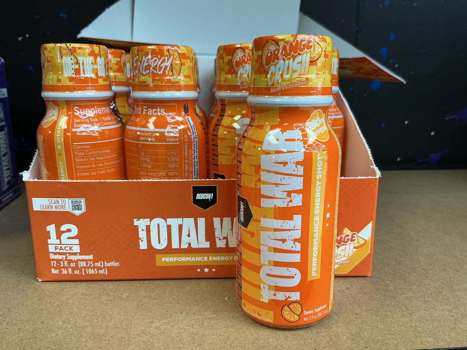 RedCon1 Total War Shot Energy, Orange Crush