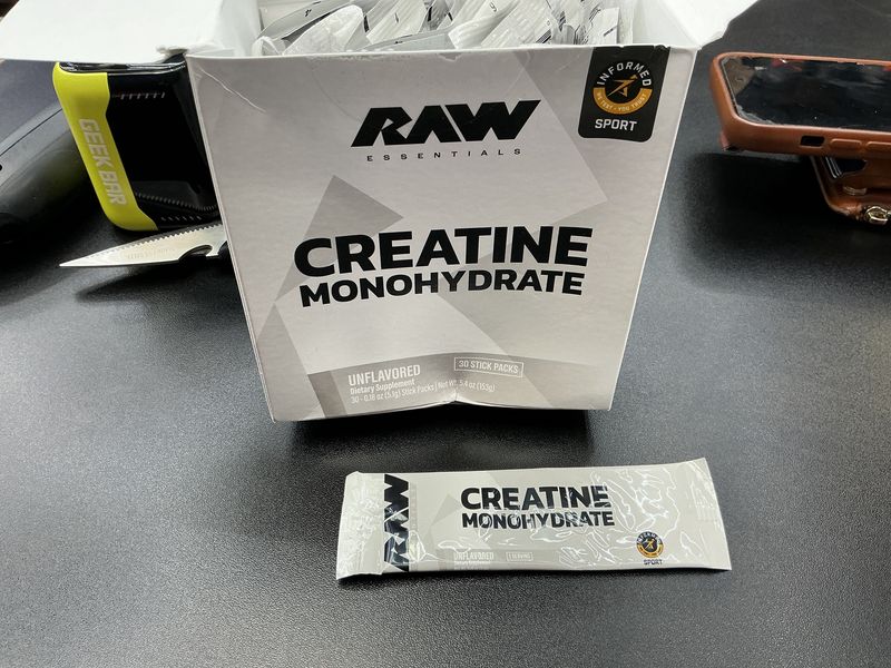Raw Creatine Monohydrate individual packs