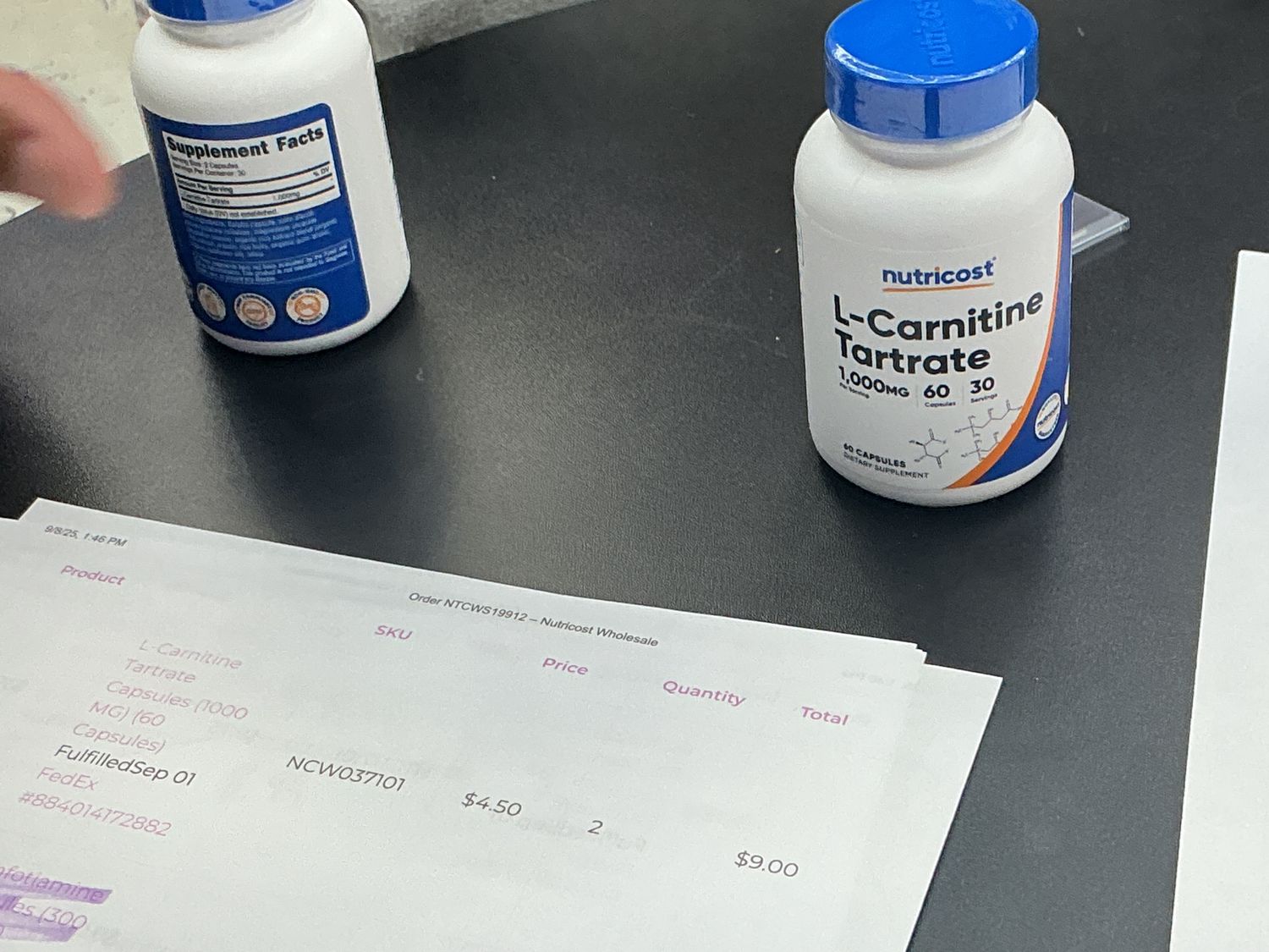 Nutricost L-Carnitine Tartrate 60cap