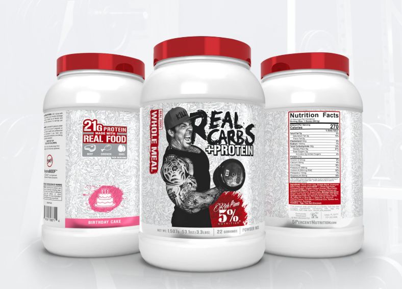 5% real carbs protein powder