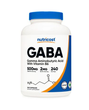 GABA Capsules (500 MG) + B6 (2 MG) (240 Capsules)