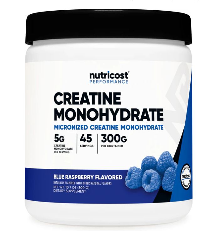 Creatine Monohydrate flavored 300g, Flavor: Blue raspberry