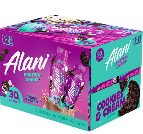 ALN PROT SHAKE 12/12oz - COOKIES AND CREAM - 30g PROTEIN