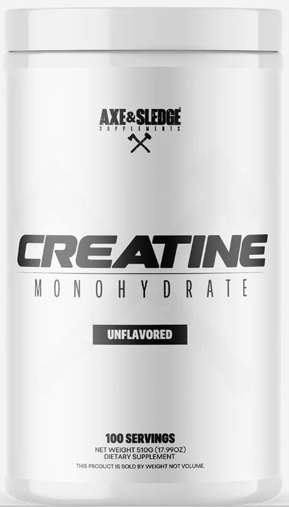 Axe &amp;  Sledge Creatine Unflavored 100serv