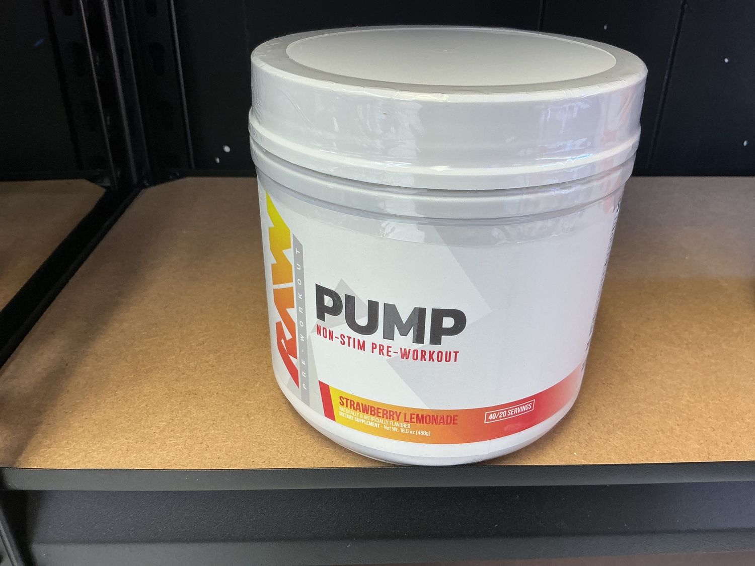 Raw pump non Stim pre workout, Strawberry Lemonade