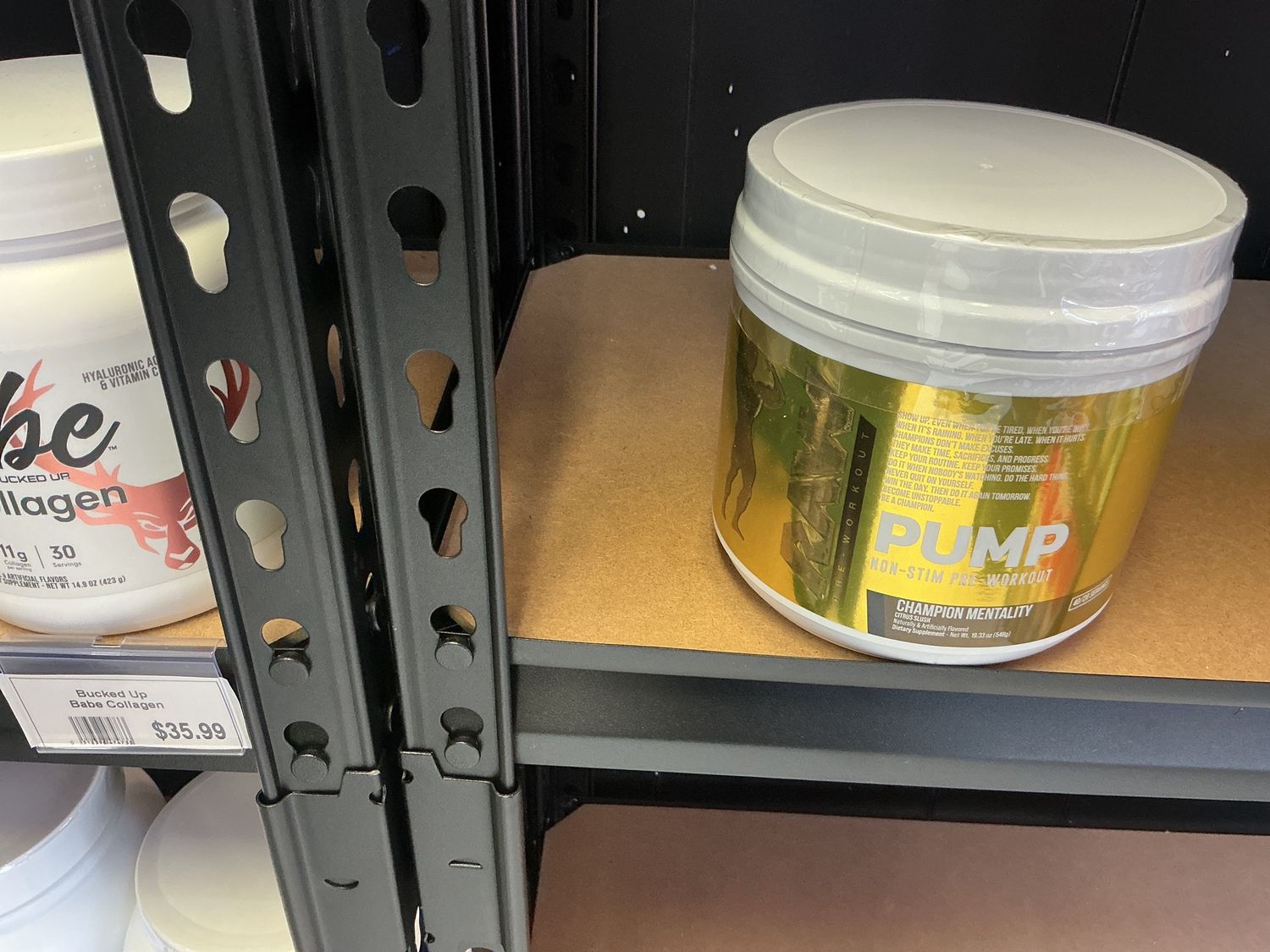 Raw pump non Stim pre workout, Champion Mentality