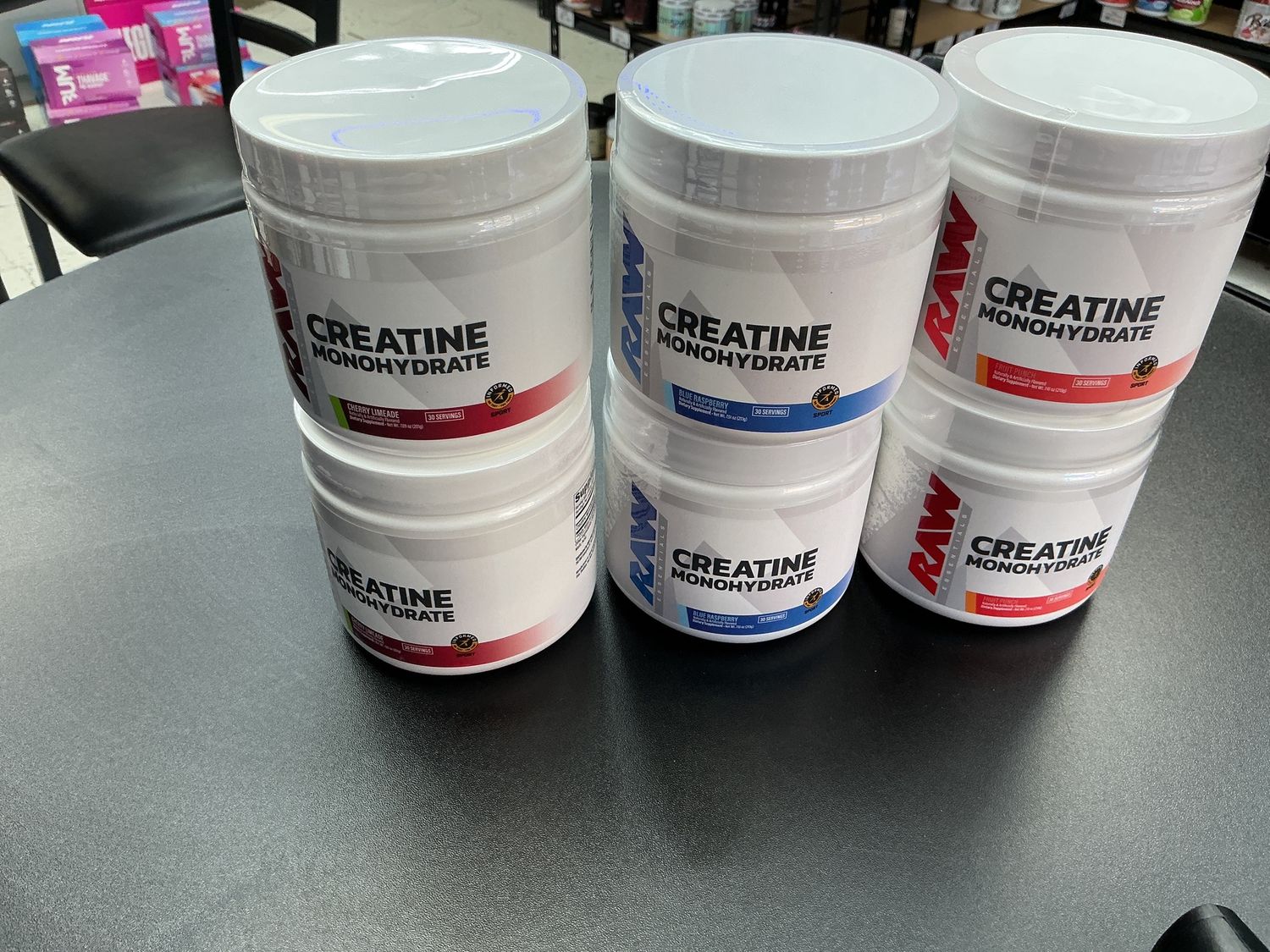 Raw creatine Monohydrate, Flavored