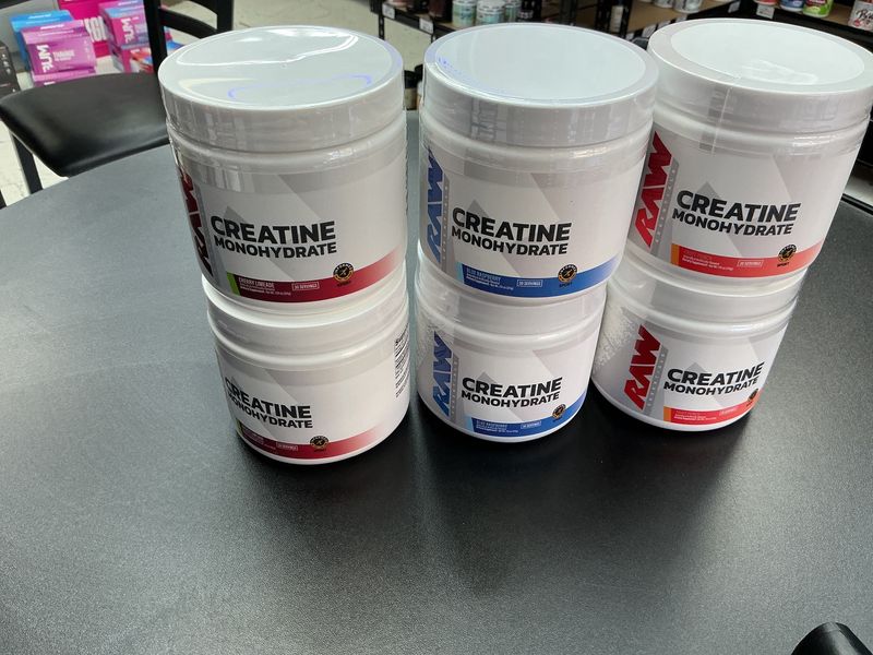 Raw creatine Monohydrate, Flavored